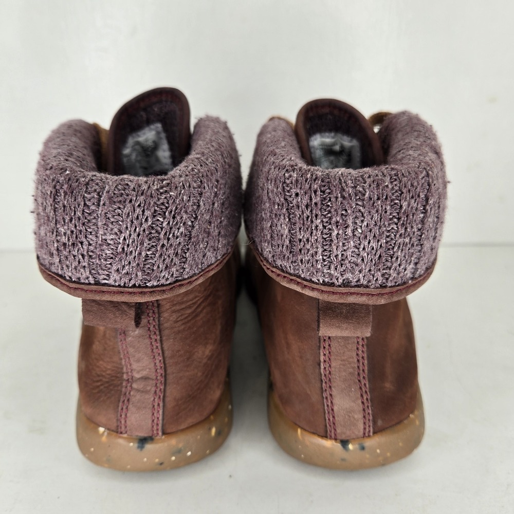 Chaco Barbary‎ Boots Womens 9 Brown Waterproof Leather Wool Lined Lace Up Chukka - Picture 5 of 10